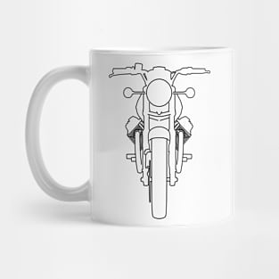 Moto Guzzi 850-T outline graphic (black) Mug